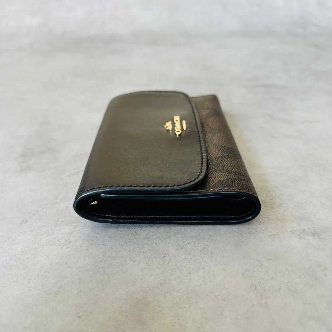 COACH シグネチャー ミディアム エンベロープ ウォレット 二つ折り財布 7