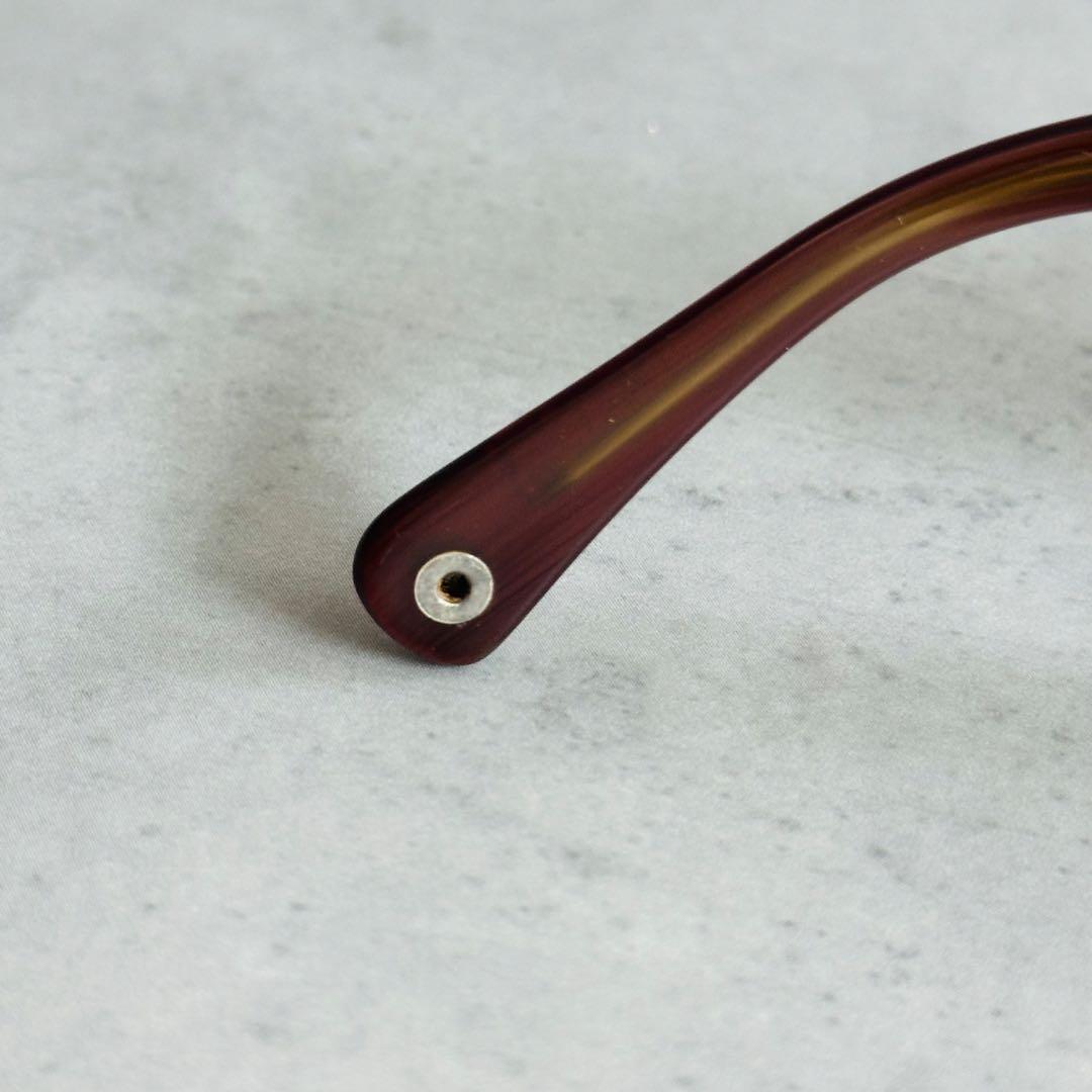 Y2K COACH CARMEN メタルシグネチャー サングラス　バーガンディ 10