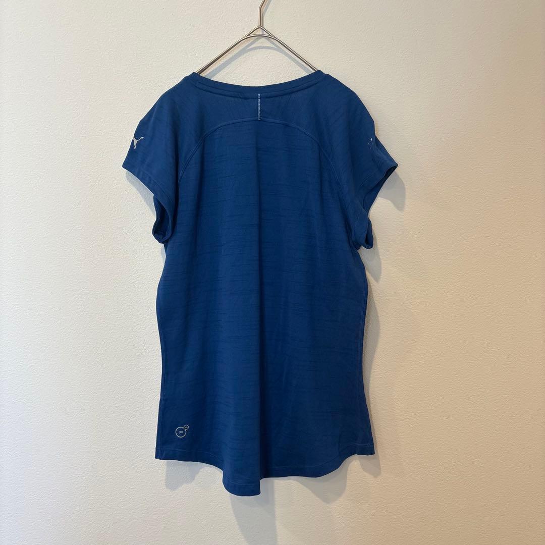 プーマ ランニングTシャツ 半袖 ドライセル 吸汗速乾 ブルー 青　L スポーツ 5