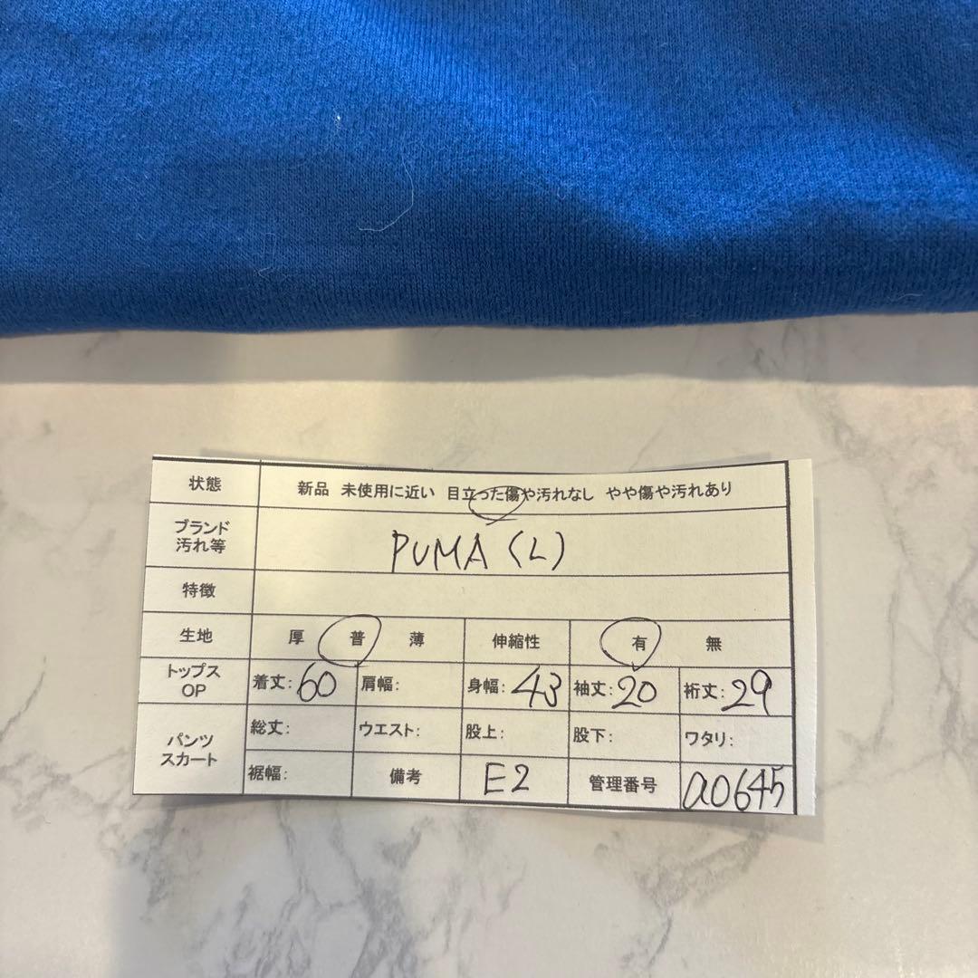 プーマ ランニングTシャツ 半袖 ドライセル 吸汗速乾 ブルー 青　L スポーツ 9