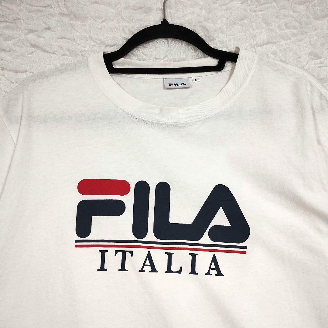 FILA ホワイト Tシャツ L スポーツ カジュアル 2