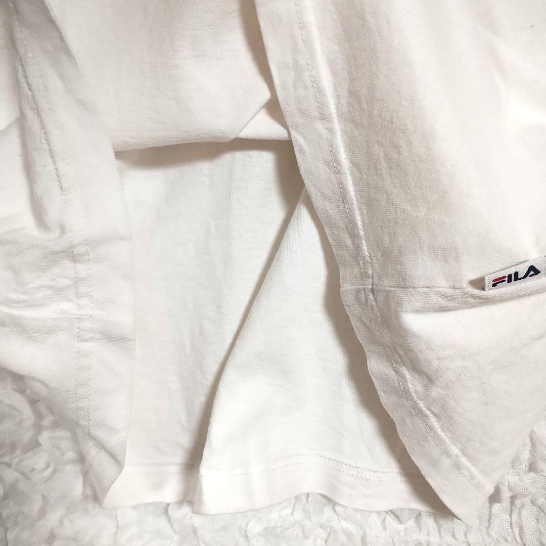 FILA ホワイト Tシャツ L スポーツ カジュアル 3