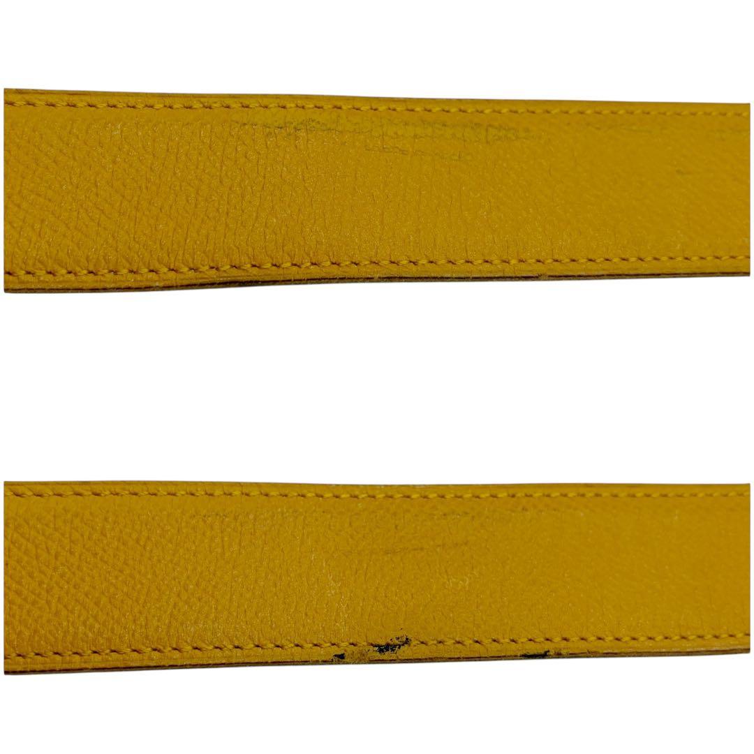 ⭐️良品⭐️ エルメス ベルト コンスタンス Hストリエ 70 イエロー 8