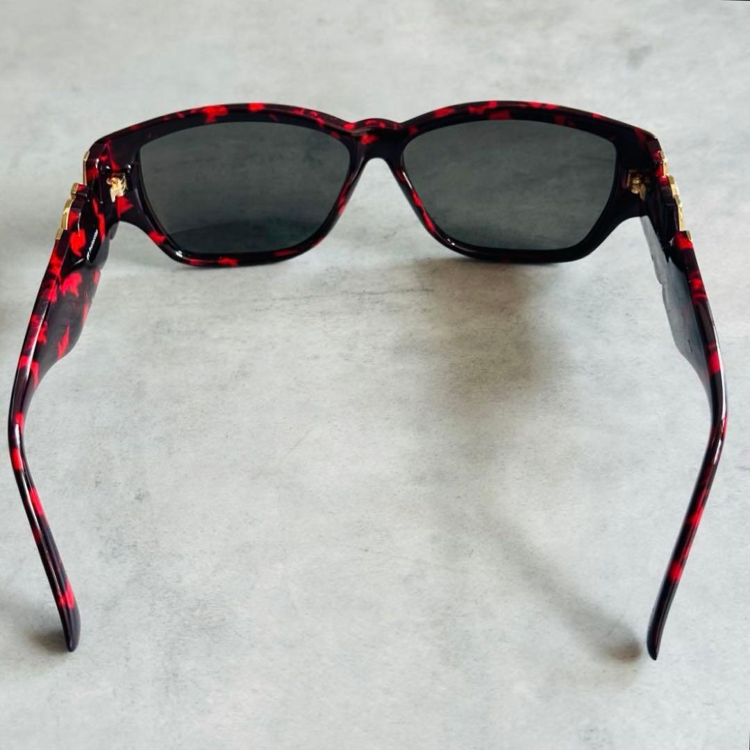 Vintage Yves Saint Laurent 赤鼈甲 ロゴ サングラス 6