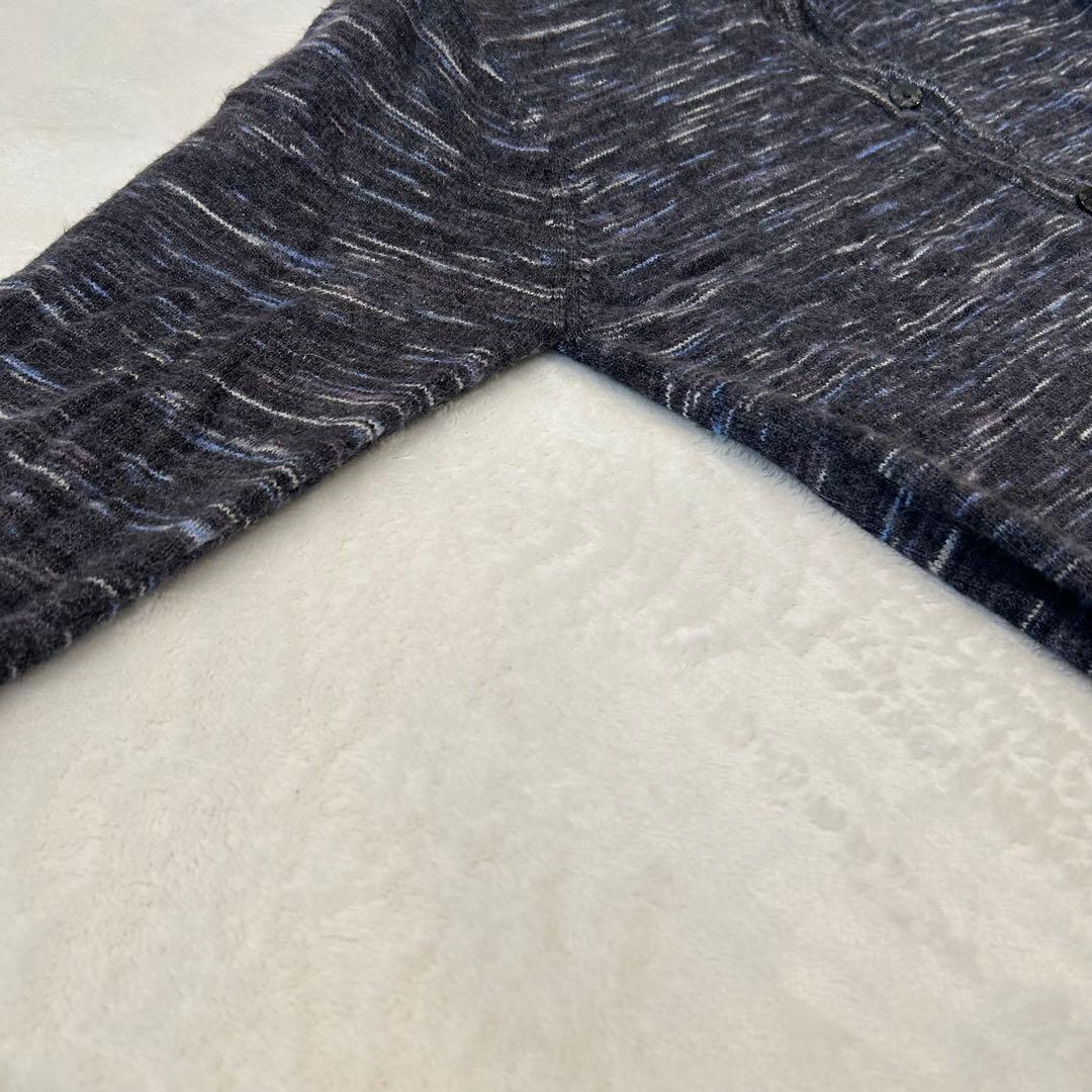 .ニットカーディガン 杢調 ポケット付 グレー LL シンプル　防寒 7