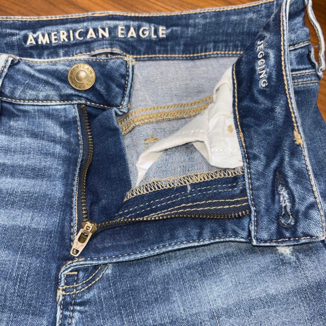 AMERICAN EAGLE スキニーダメージジーンズ M相当ストレッチd673 15