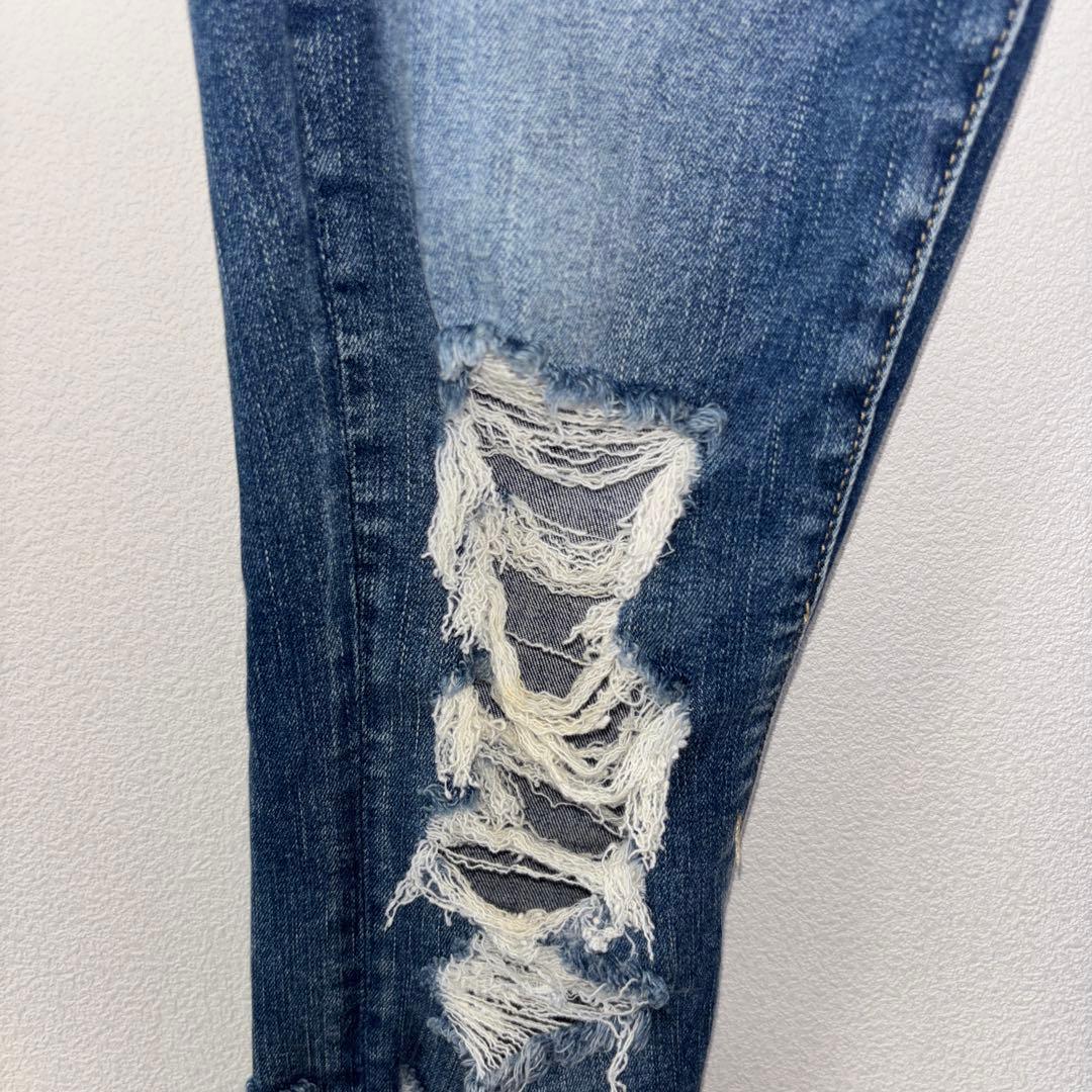 AMERICAN EAGLE スキニーダメージジーンズ M相当ストレッチd673 6