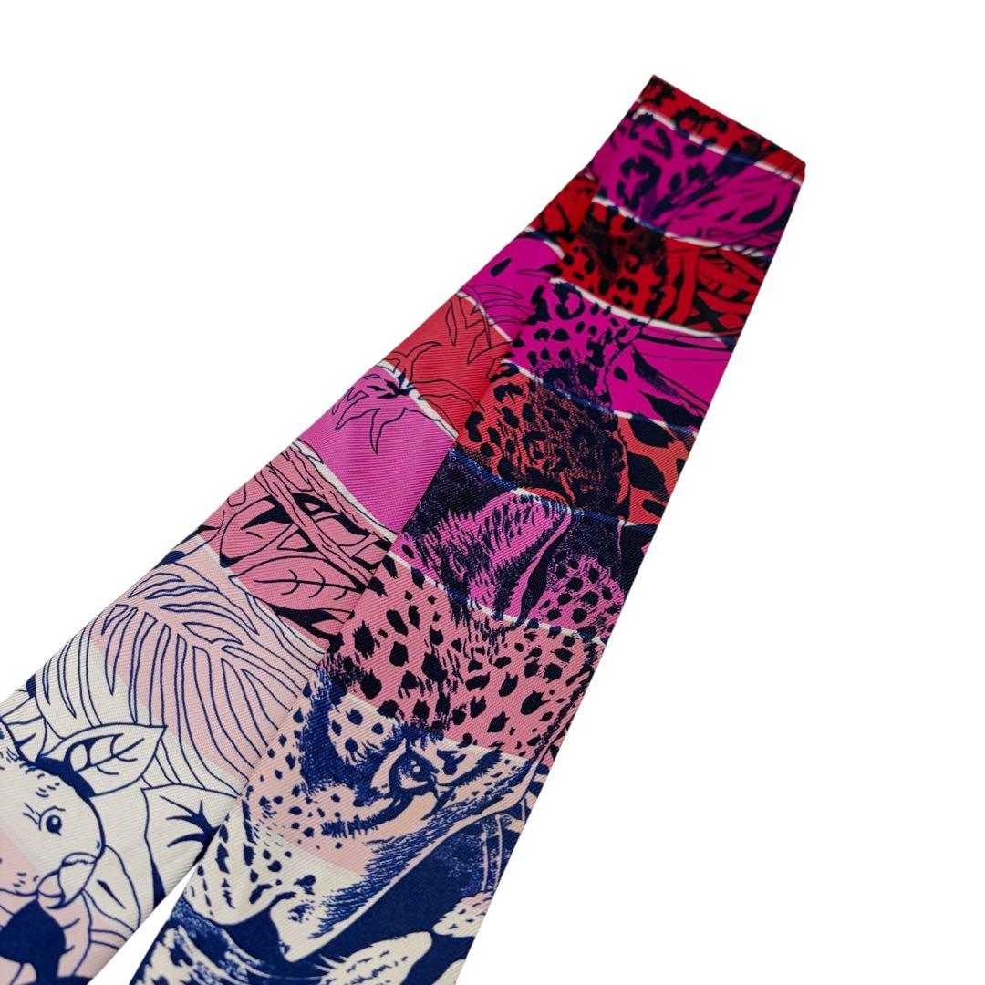 ⭐️良品⭐️ エルメス ツイリー ジャングルラブラブ レインボー 2本 4