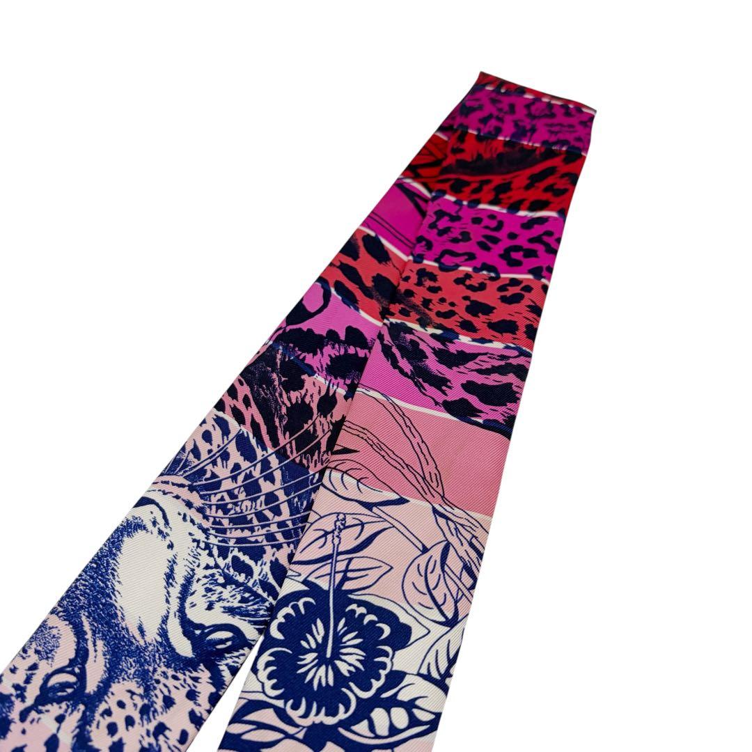 ⭐️良品⭐️ エルメス ツイリー ジャングルラブラブ レインボー 2本 6