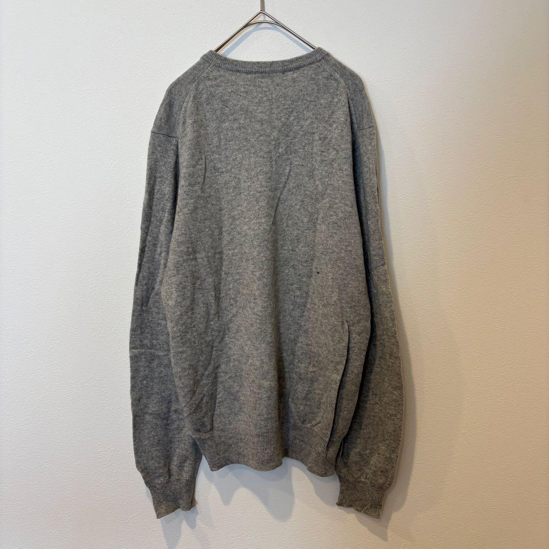 ユニクロ カシミヤ 100% ニットセーター Vネック 長袖 グレー 灰色　M 5