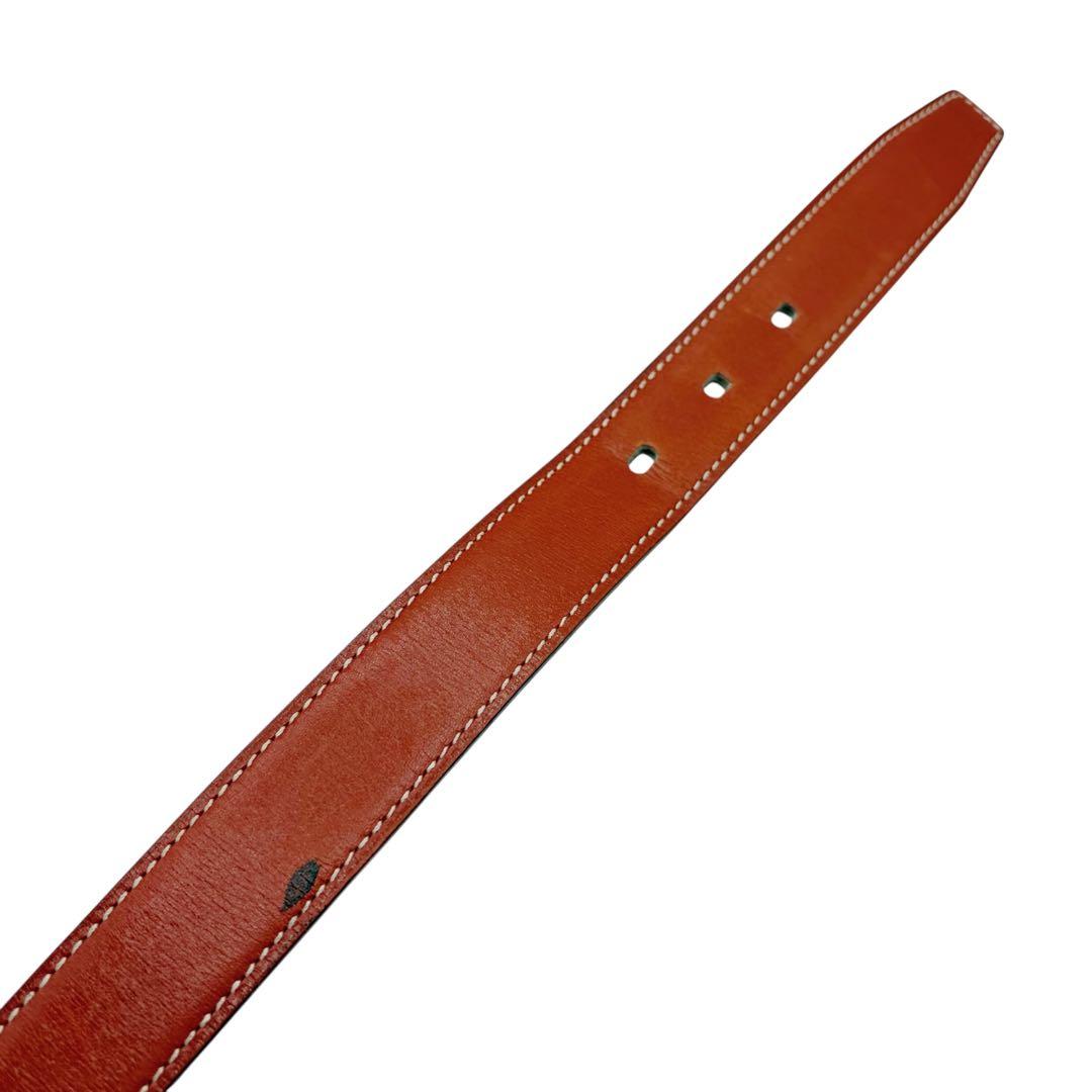 ⭐️良品⭐️エルメス アピ ベルト 72 ブラウン ゴールドバックル 6