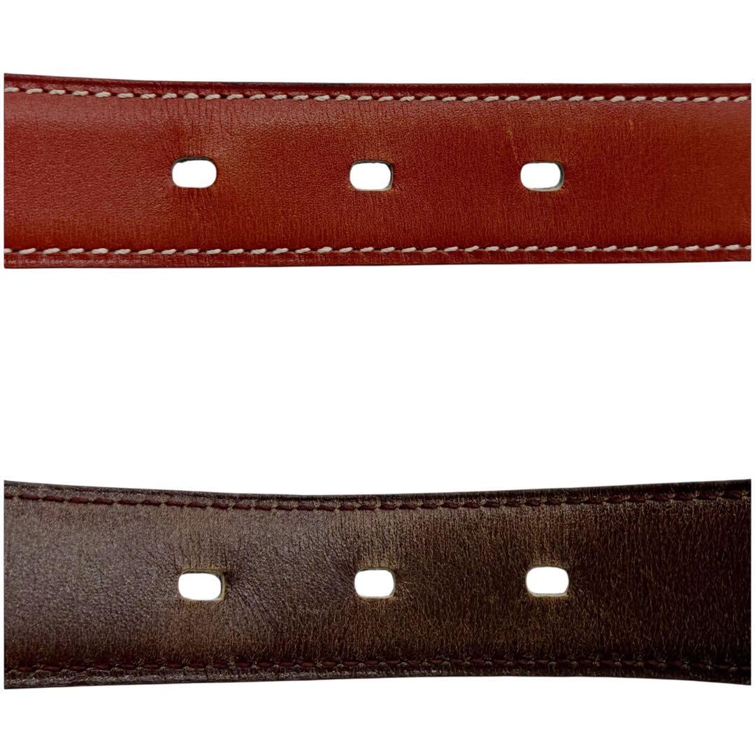 ⭐️良品⭐️エルメス アピ ベルト 72 ブラウン ゴールドバックル 9