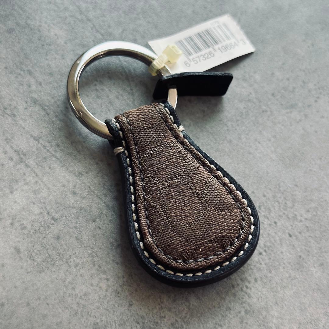 COACH Signature Teardrop Charm Brown 2