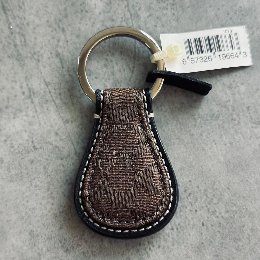 COACH Signature Teardrop Charm Brown 3