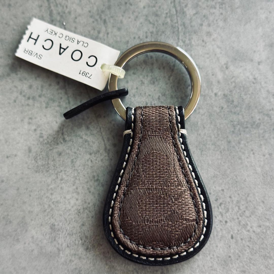 COACH Signature Teardrop Charm Brown 4