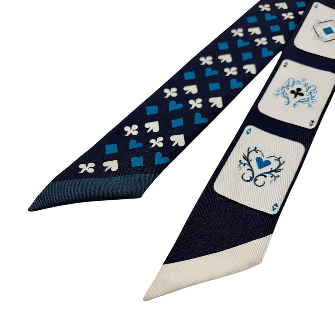 ⭐️良品⭐️ エルメス ツイリー カードゲーム スカーフ トランプ柄 5