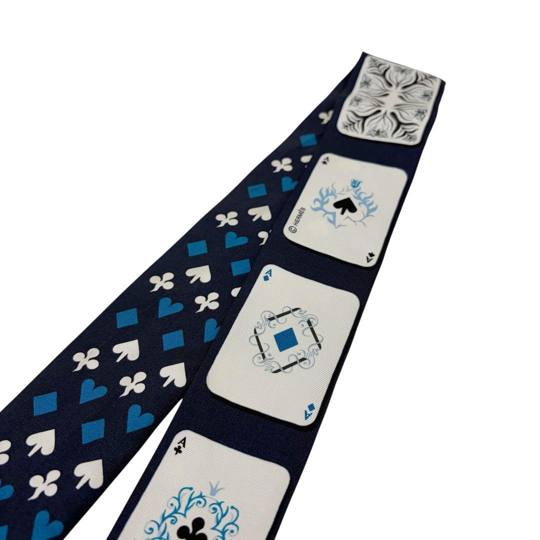 ⭐️良品⭐️ エルメス ツイリー カードゲーム スカーフ トランプ柄 6