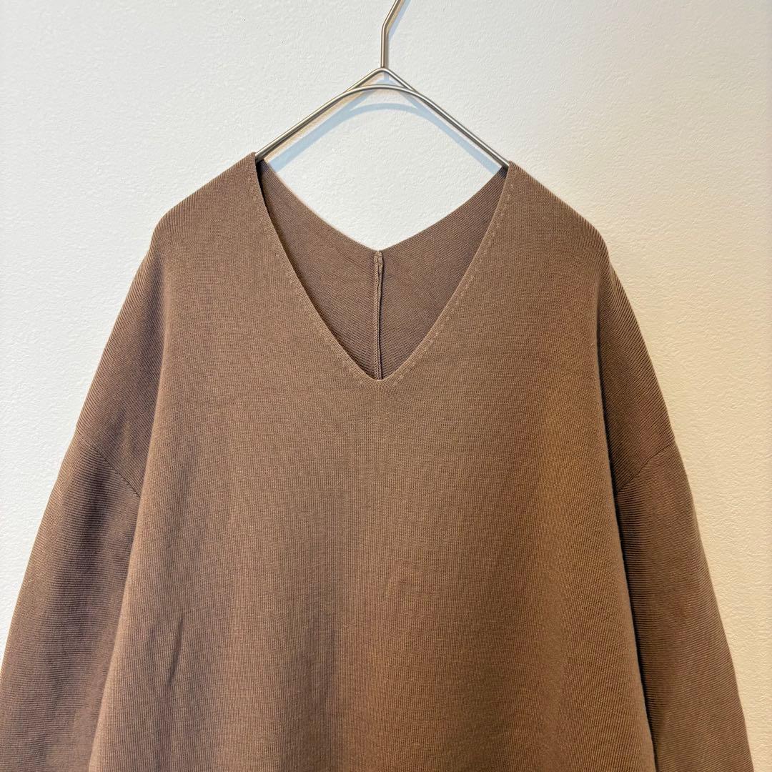 ビューティーアンドユース ニットワンピース 長袖　ロング ブラウン 茶色　M 2