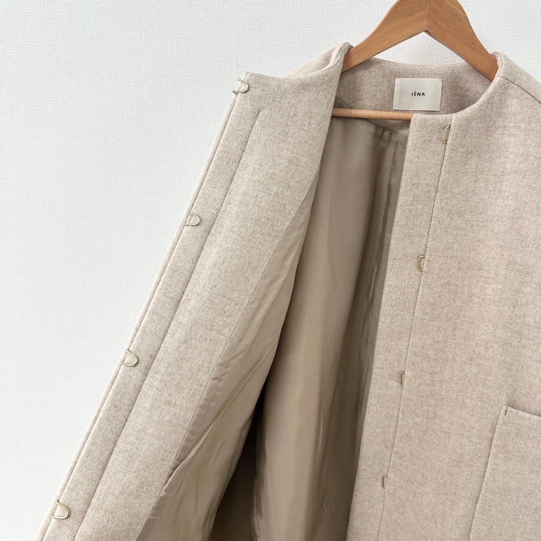 2025AW✨イエナ　Super140 フォルムコート　ベージュ 4