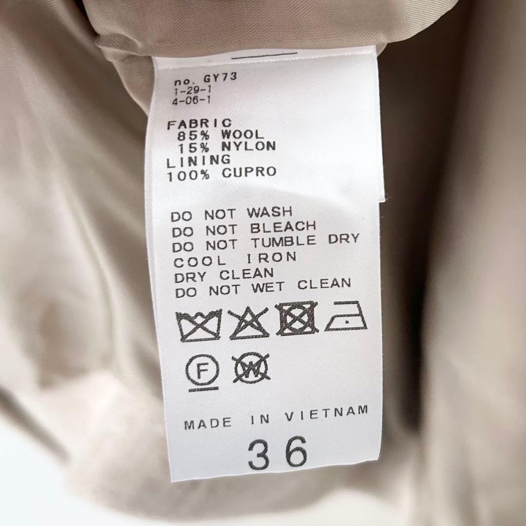2025AW✨イエナ　Super140 フォルムコート　ベージュ 8