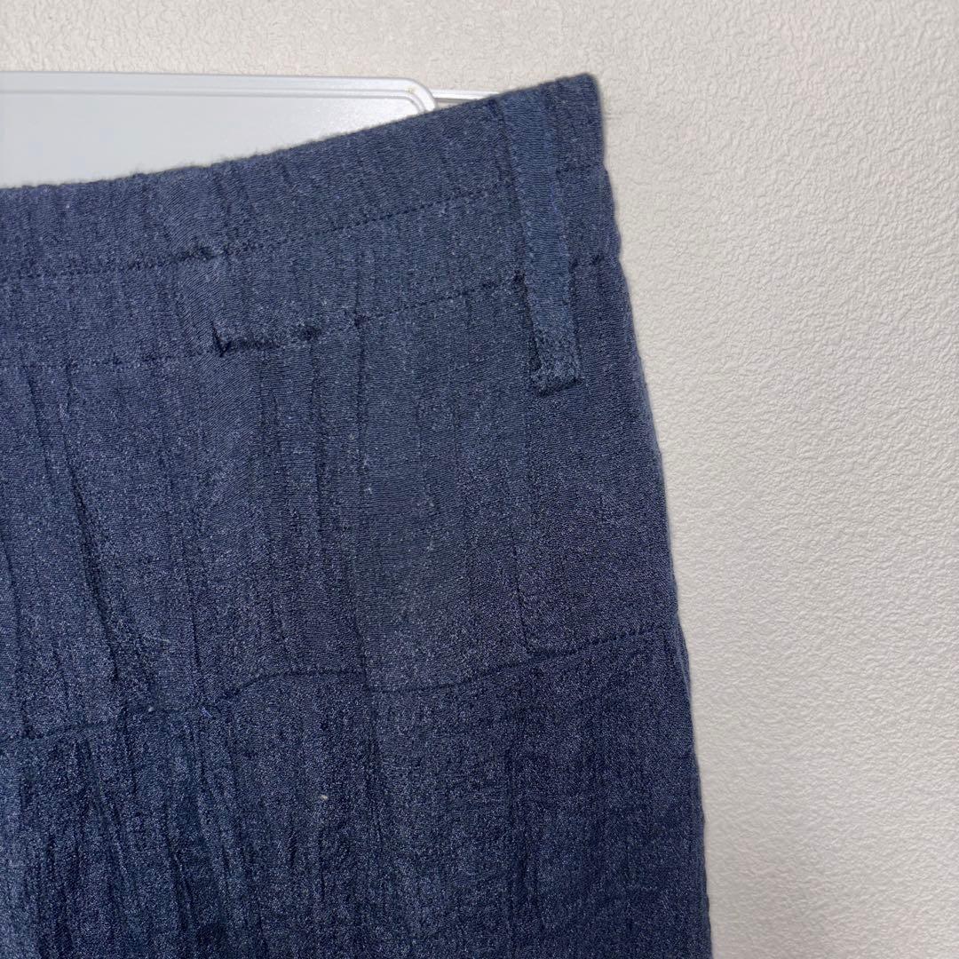 Chelmory シェルモリーネイビー フリルロングスカート M d741 7