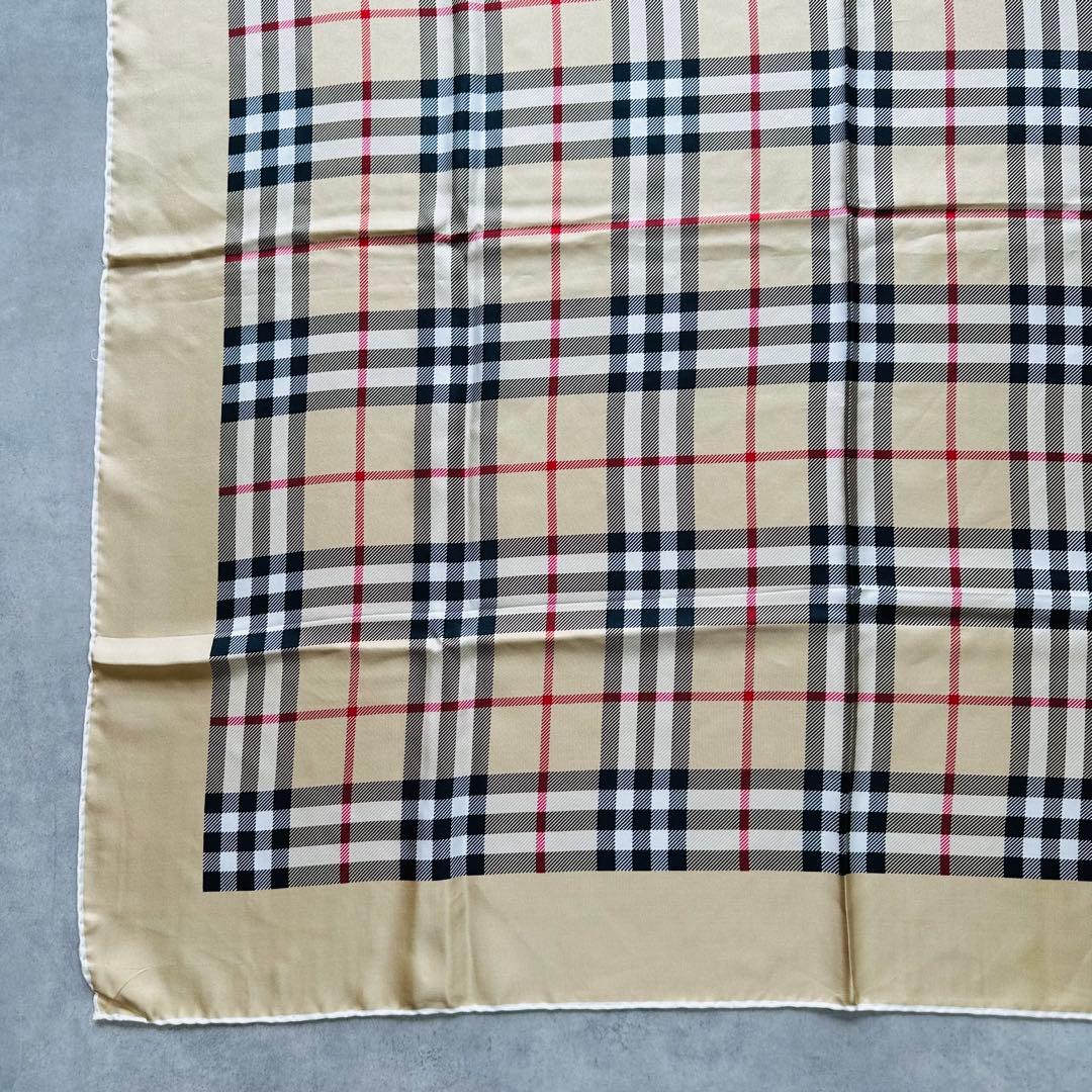 BURBERRY ノバチェック　ホースロゴ　スカーフ　シルク 5