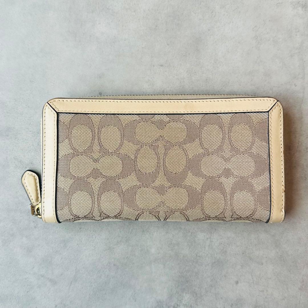 COACH シグネチャー アコーディオンウォレット 長財布