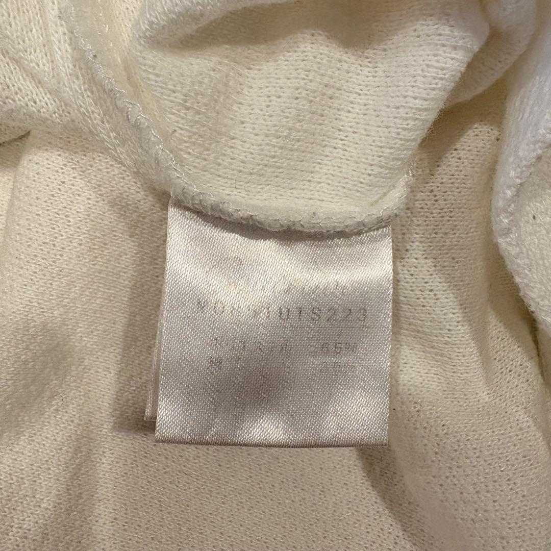 コレクティブ パーカー ジップアップ ボーダー 白 ホワイト　L フード 7