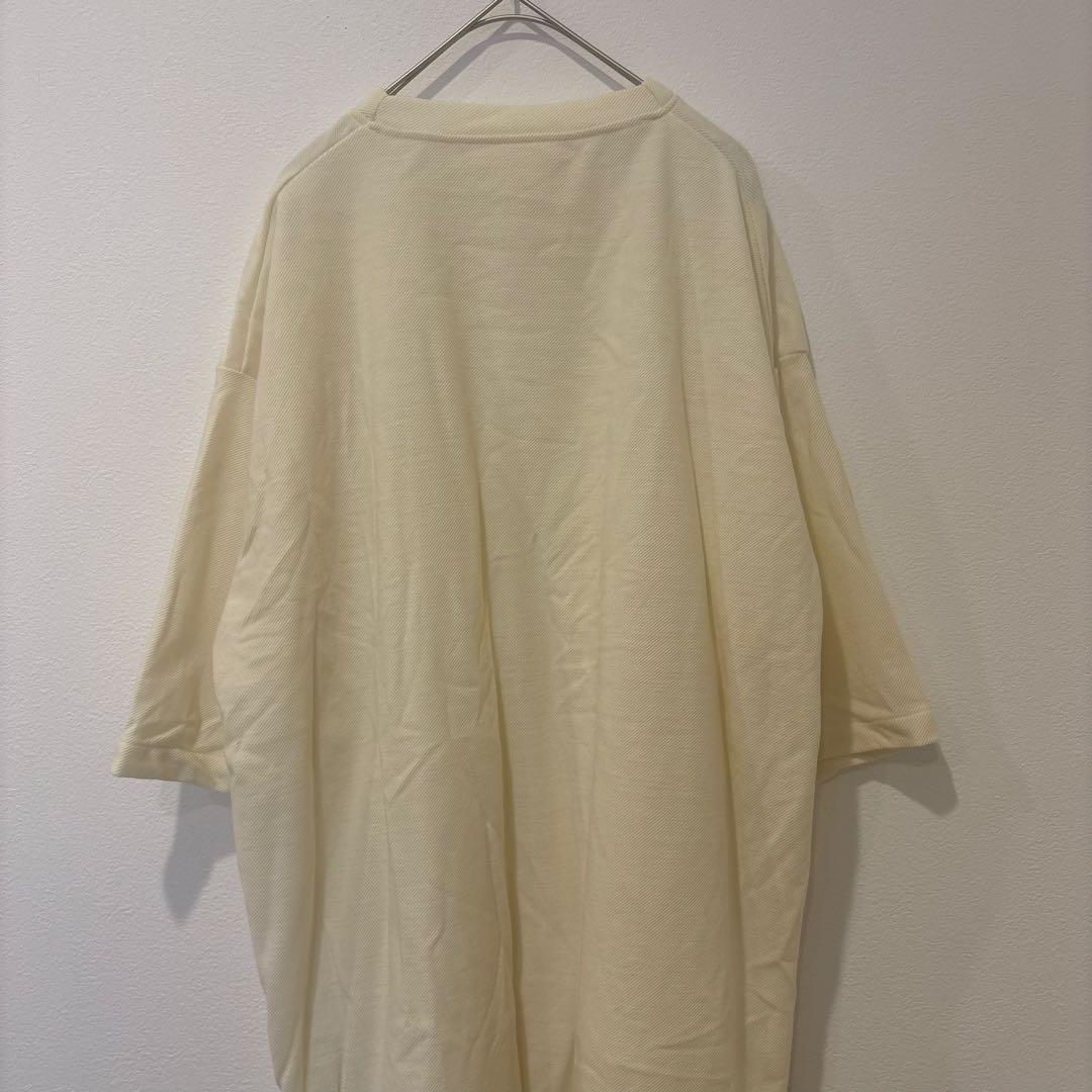 ナル ビッグシルエット Tシャツ　チュニック 七分袖 アイボリー ベージュ　1 6