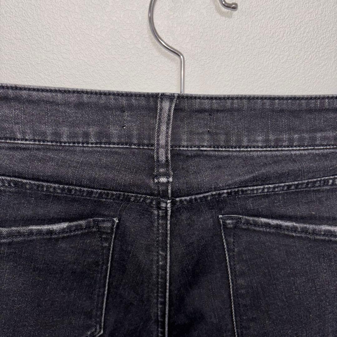 AZUL BY MOUSSY ブラックスキニーダメージ加工デニム XS d779 12