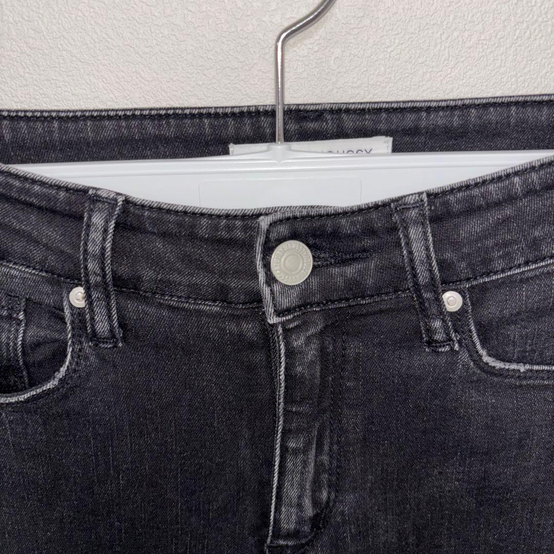 AZUL BY MOUSSY ブラックスキニーダメージ加工デニム XS d779 3