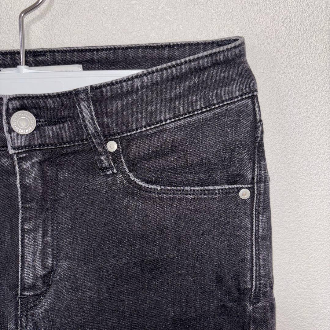 AZUL BY MOUSSY ブラックスキニーダメージ加工デニム XS d779 7