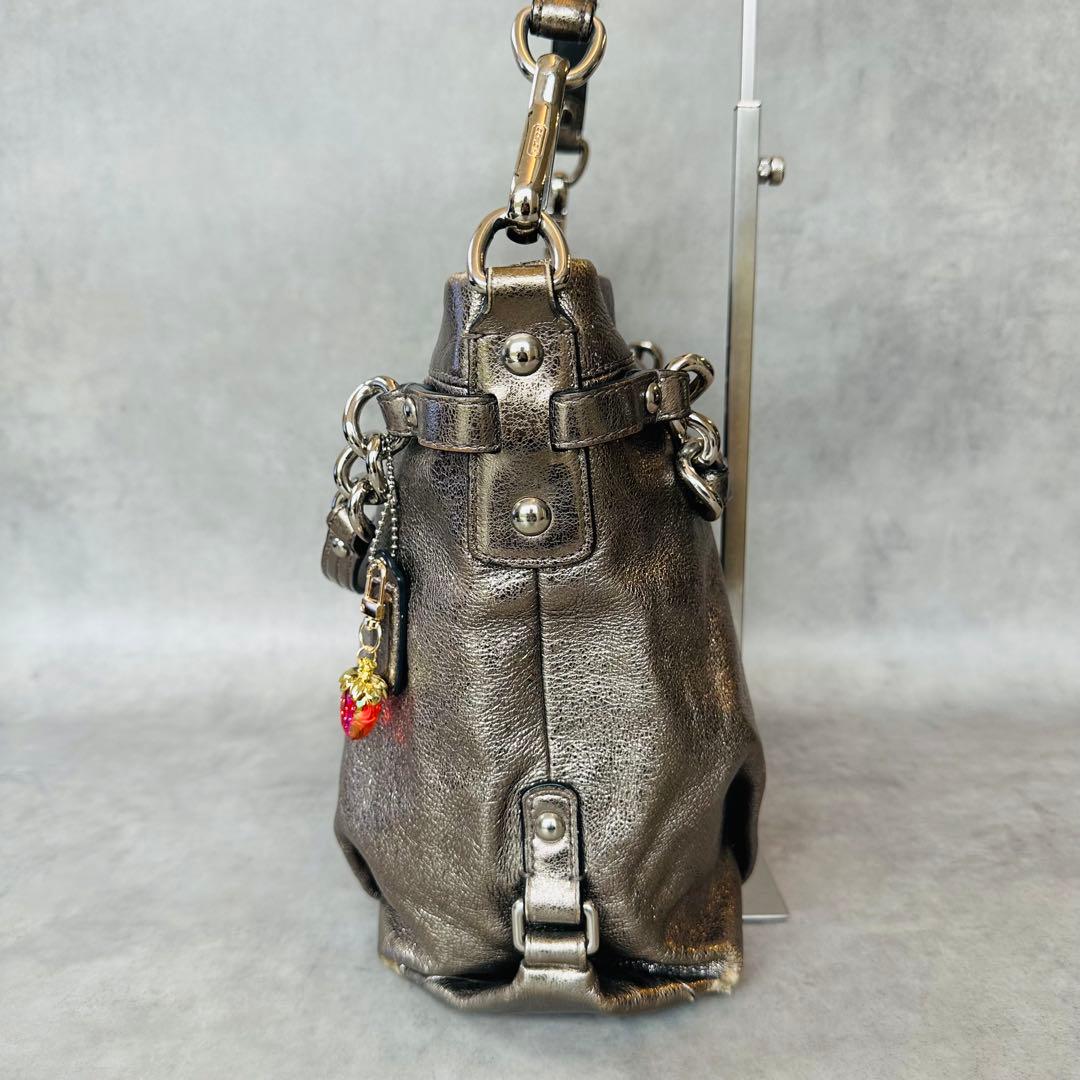 Y2K COACH Brook Hobo Metallic 2way Bag 4