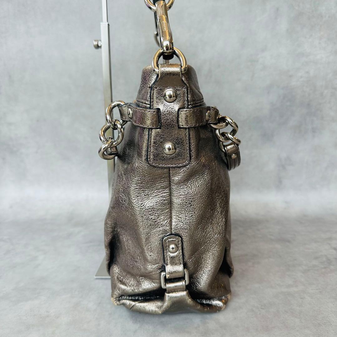 Y2K COACH Brook Hobo Metallic 2way Bag 5