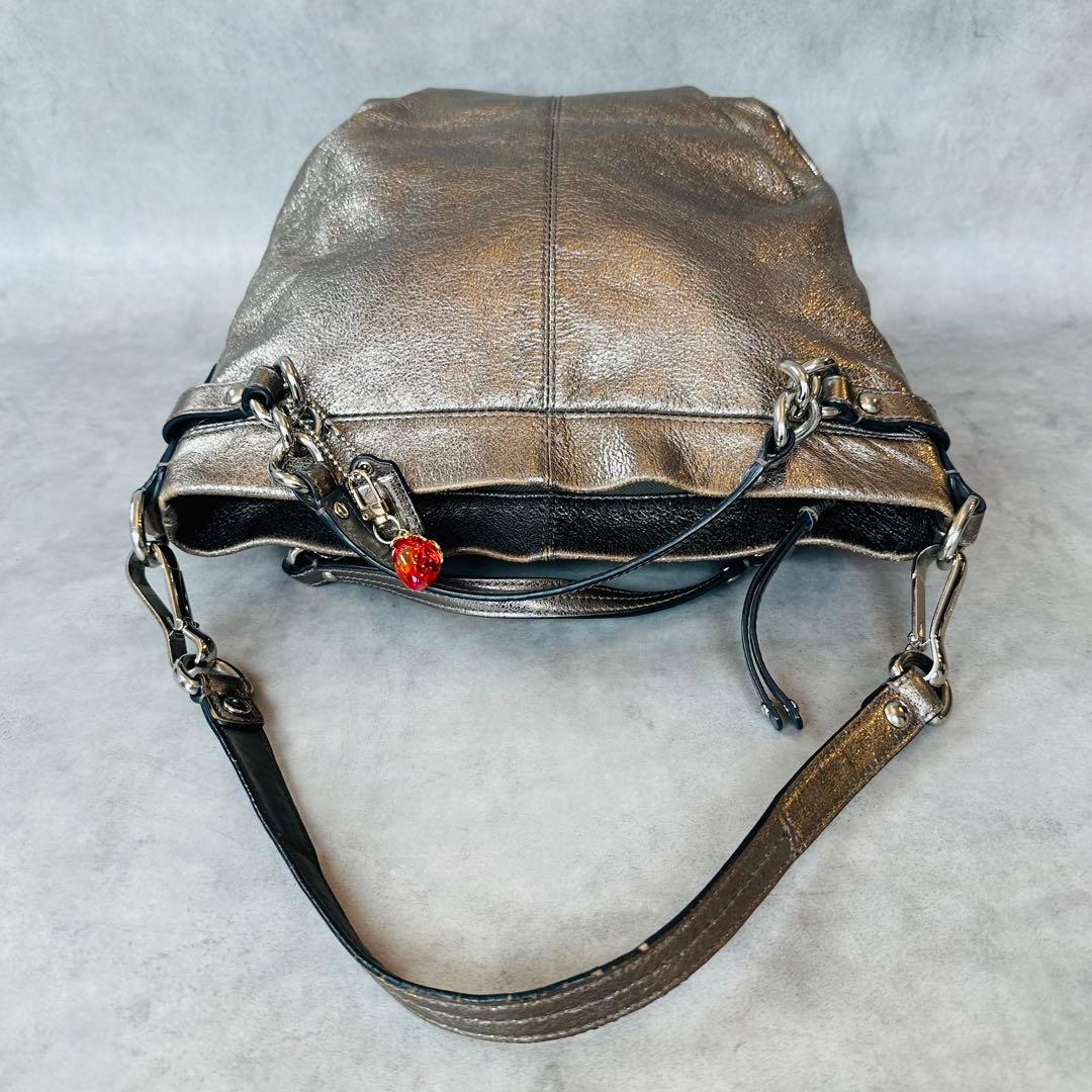 Y2K COACH Brook Hobo Metallic 2way Bag 6