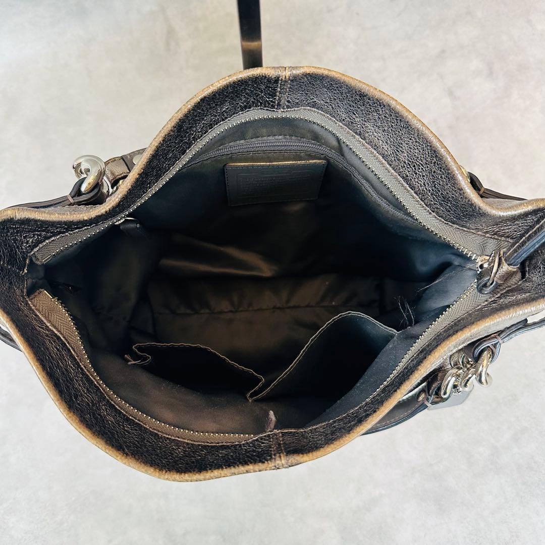 Y2K COACH Brook Hobo Metallic 2way Bag 10