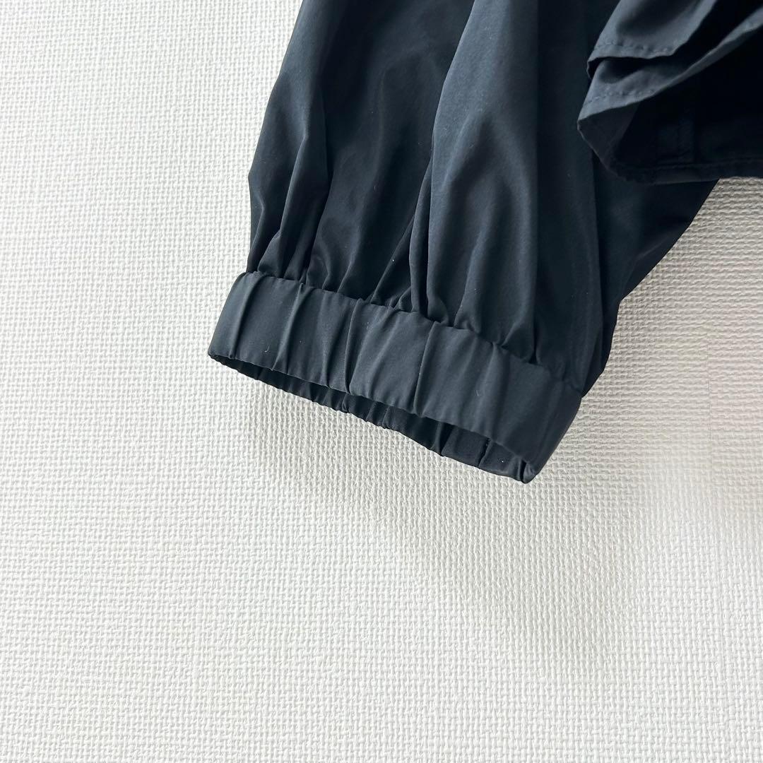 美品✨EPOCA　エポカ　マイクロタフタ　フリルブルゾン　ネイビー　40 5