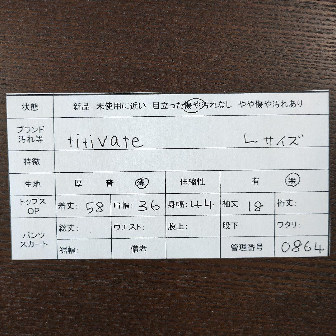 titivite ティティベイト グレー 半袖 ブラウス L プリーツデザイン 9