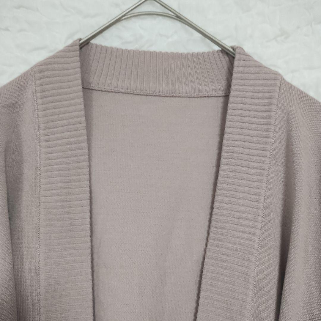 ミッシュマッシュ 薄紫 ニットカーディガン バルーンスリーブ M 3