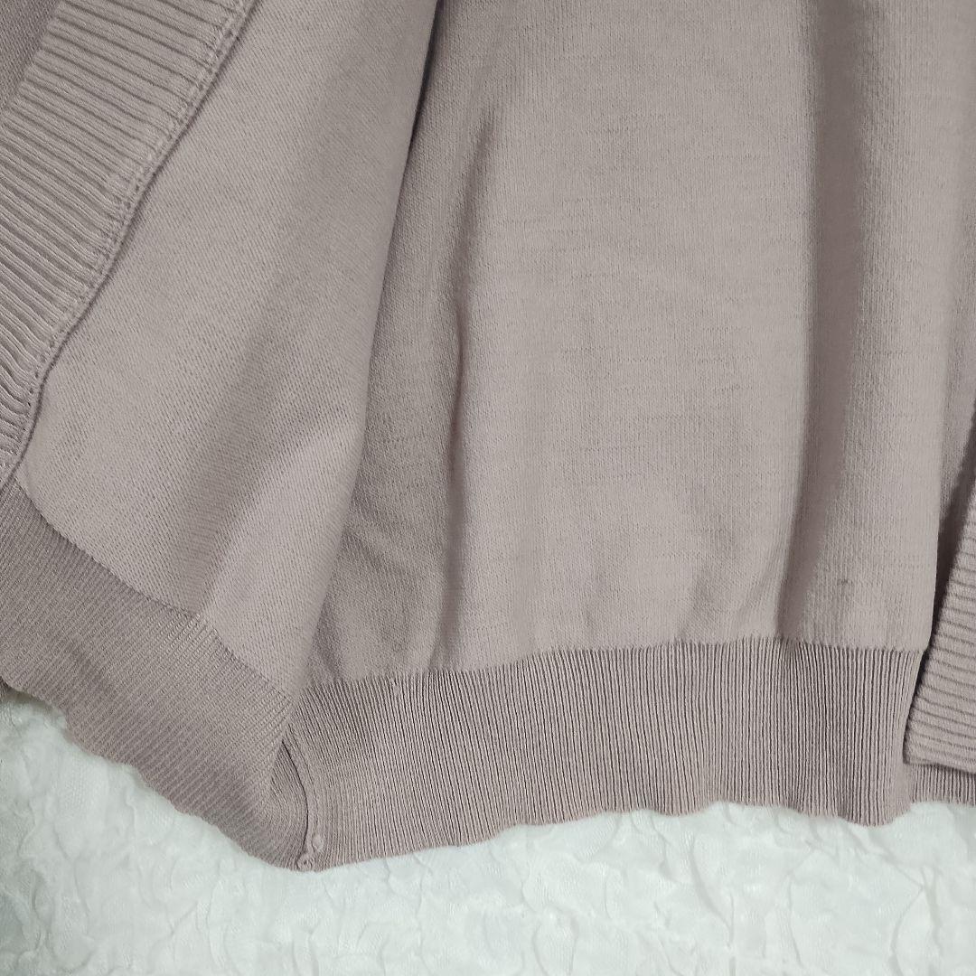 ミッシュマッシュ 薄紫 ニットカーディガン バルーンスリーブ M 4