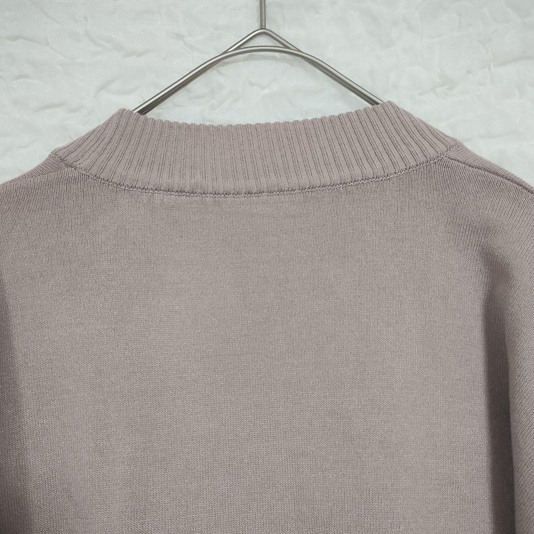 ミッシュマッシュ 薄紫 ニットカーディガン バルーンスリーブ M 6