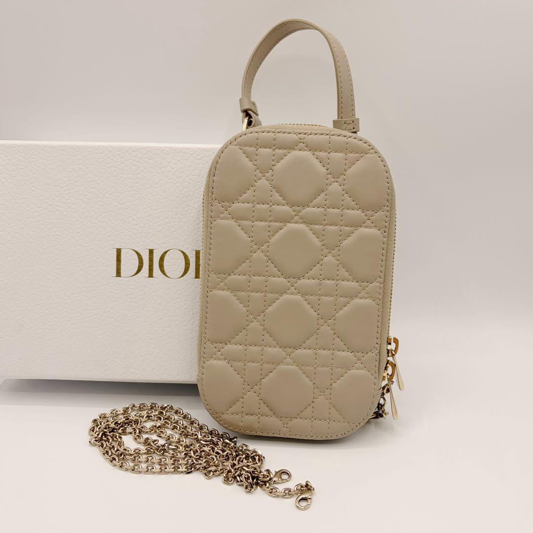 ⭐️美品⭐️ レディディオール カナージュ フォンホルダー ショルダーバッグ