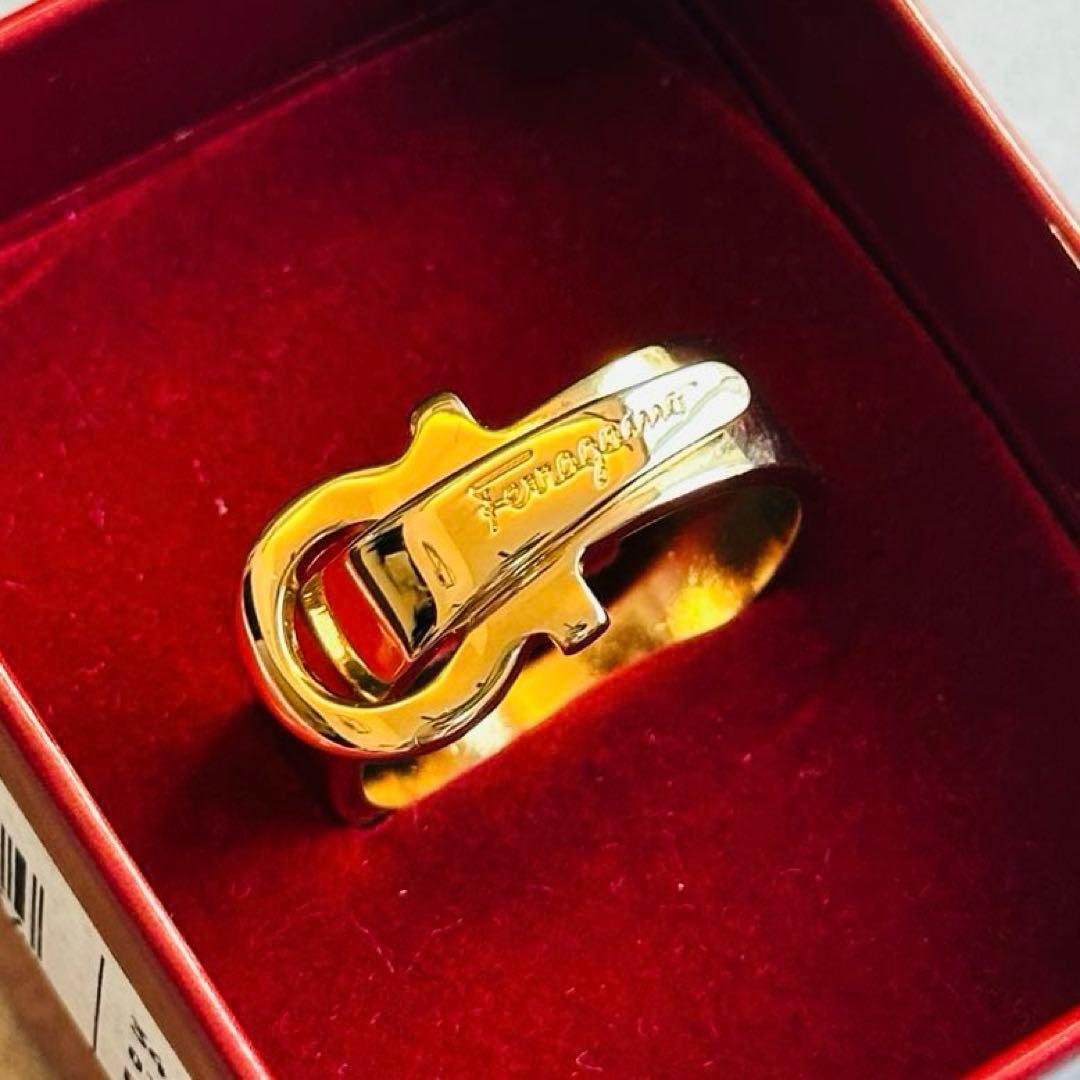 Salvatore Ferragamo ガンチーニ　ゴールドスカーフリング 4