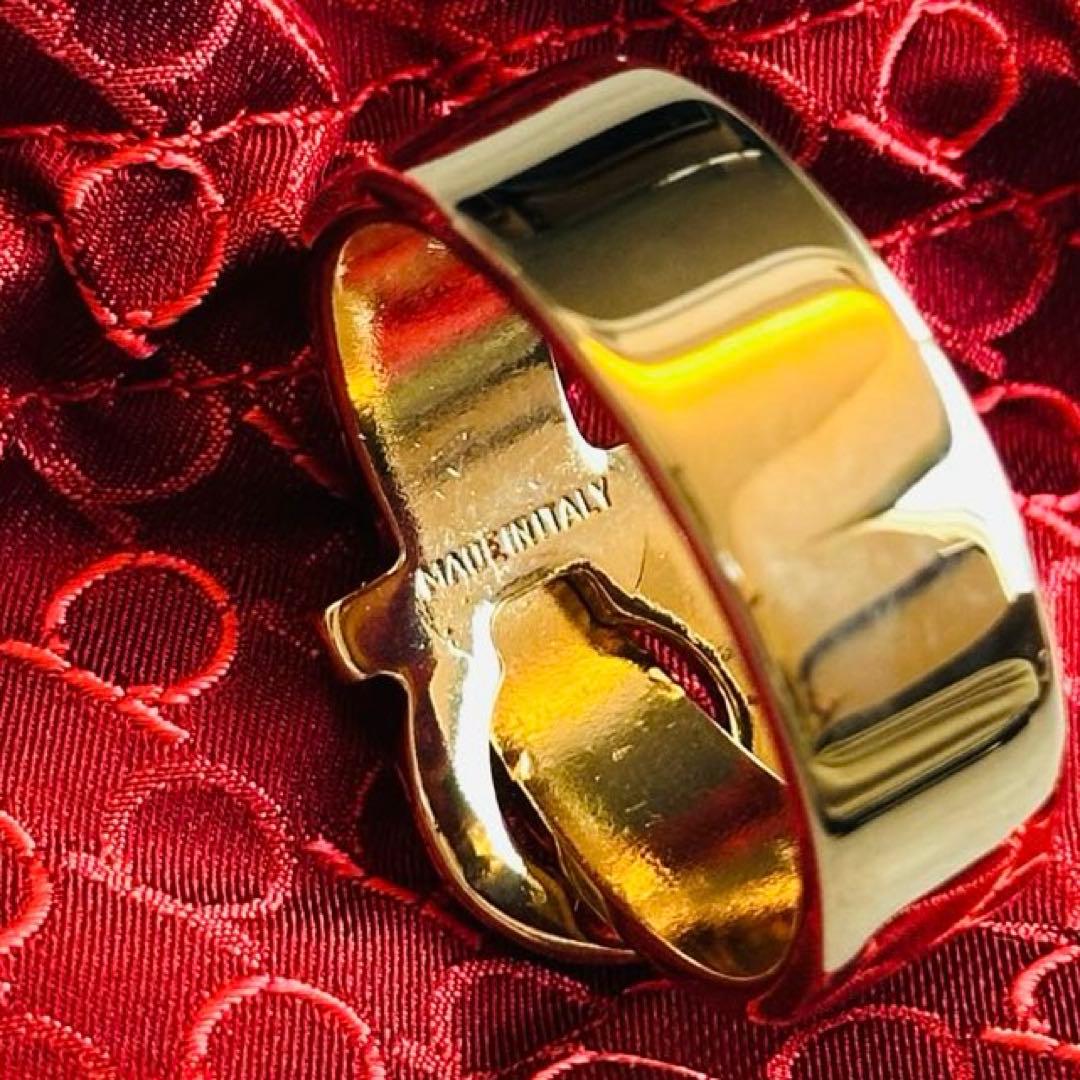 Salvatore Ferragamo ガンチーニ　ゴールドスカーフリング 10