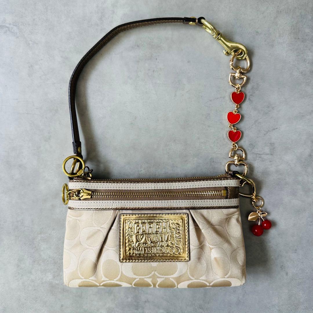 Y2K COACH Poppy Signature AccessoryPouch