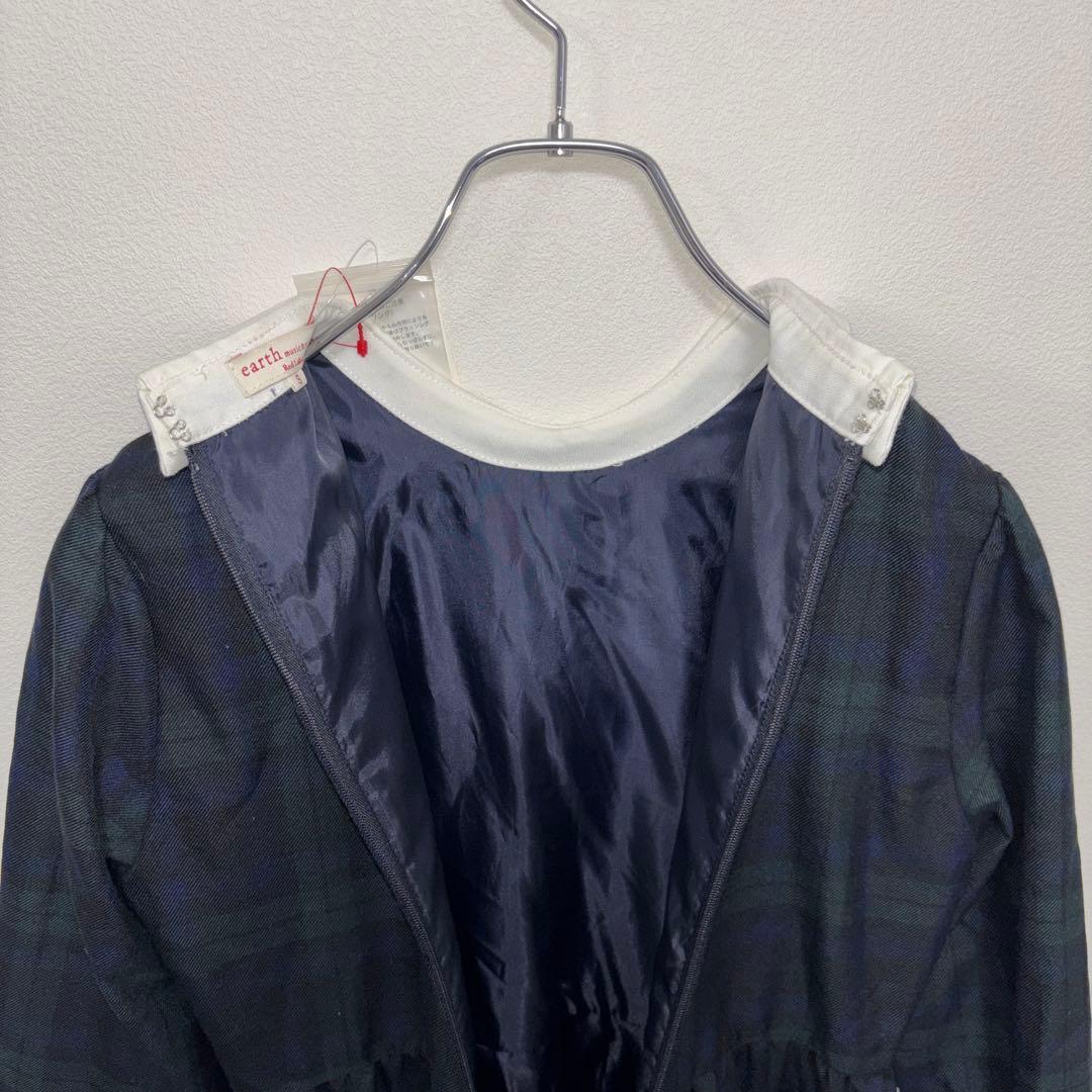 【新品】earth music&ecology チェックワンピース S d665 13
