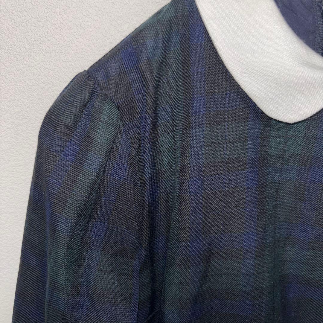 【新品】earth music&ecology チェックワンピース S d665 4