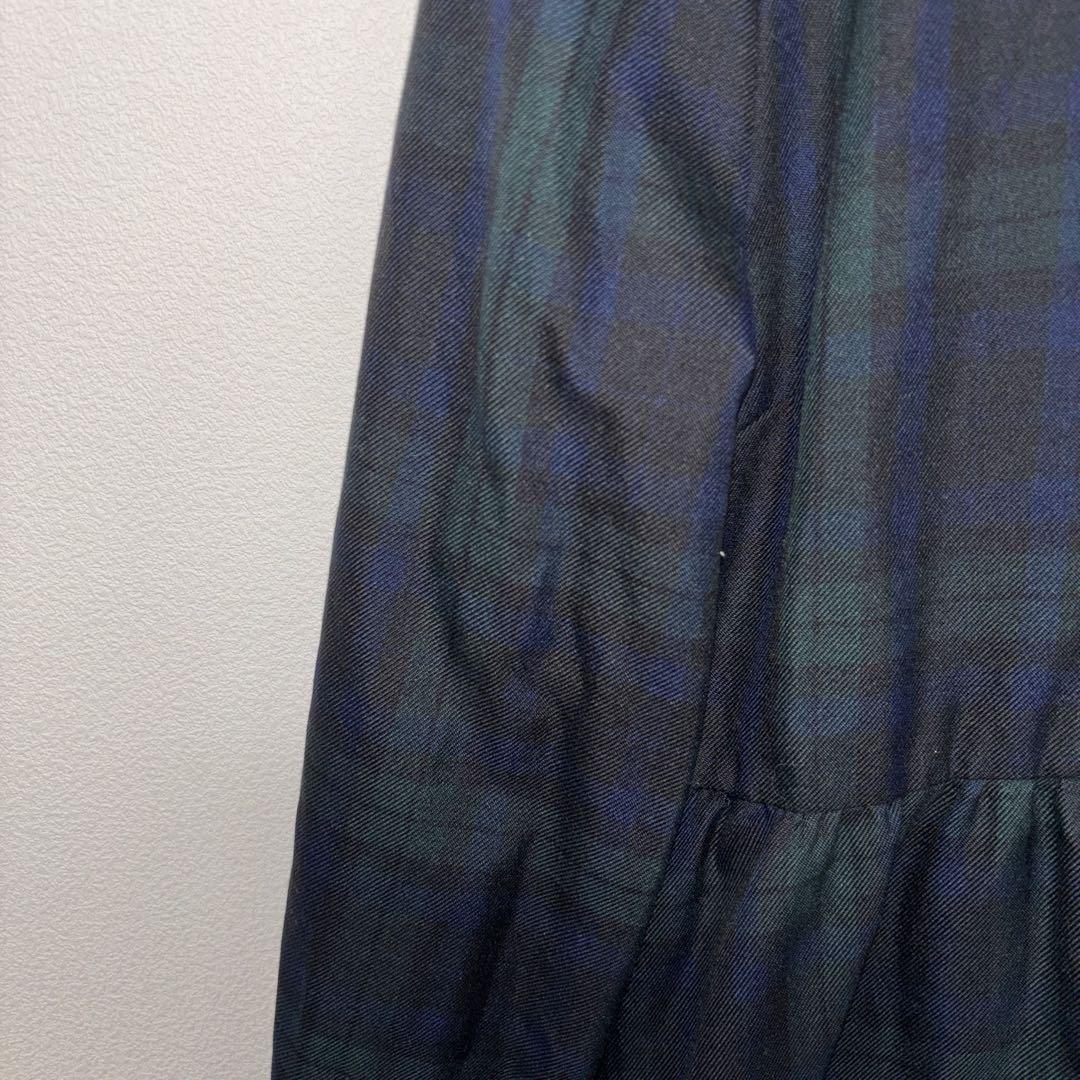 【新品】earth music&ecology チェックワンピース S d665 5