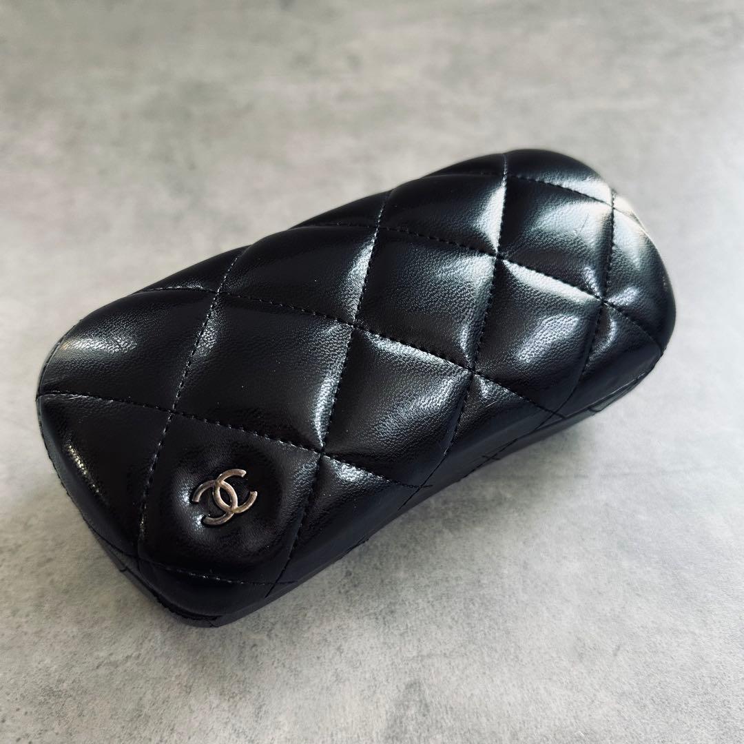 CHANEL ココマーク マトラッセ キルティング メガネケース　① 2