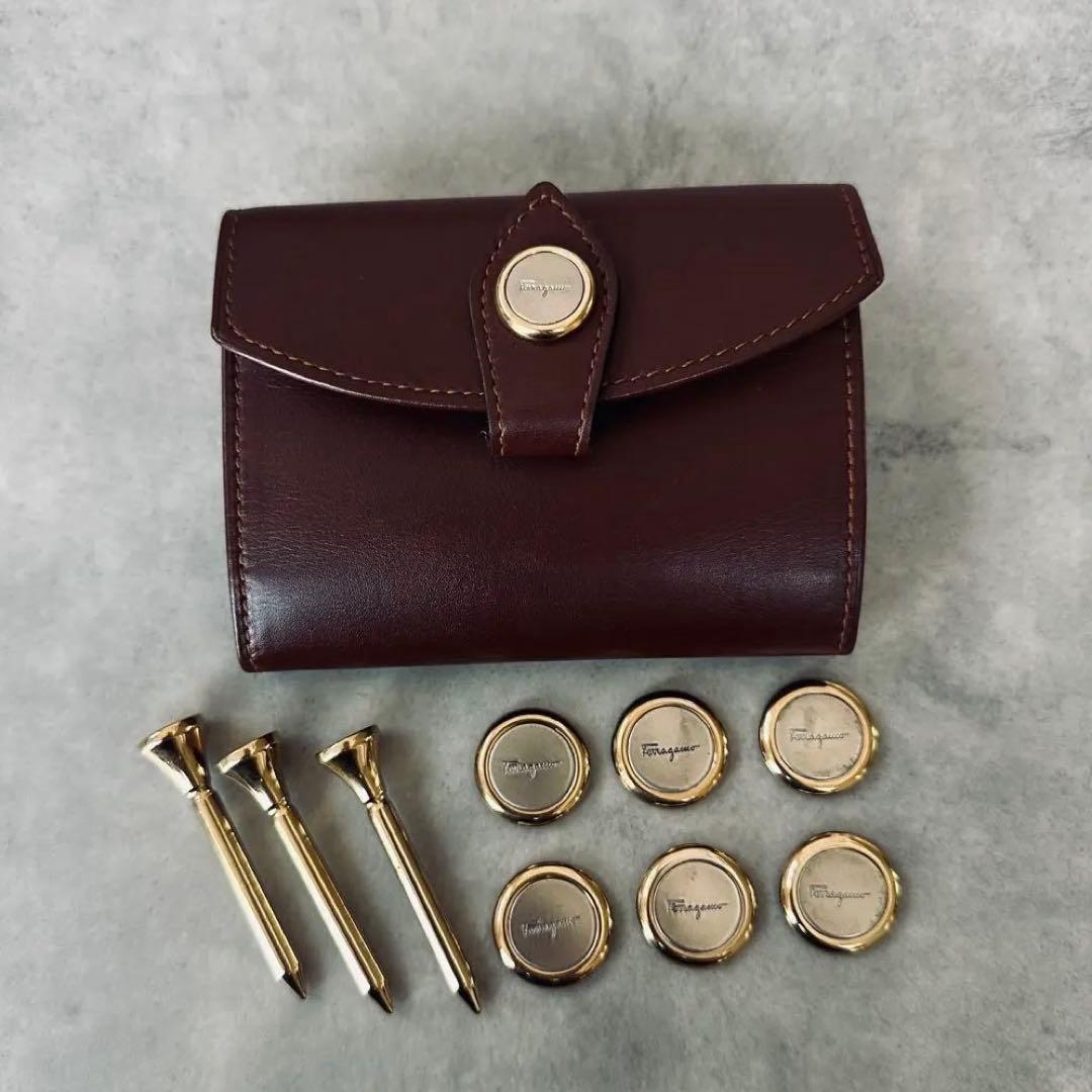 希少✨Salvatore Ferragamo ゴルフマーカー＆ティーセット
